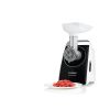 Bosch Compact Power Meat Grinder, 1800 Watt, White/Black - MFW3850B