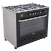Fresh Hammer Freestanding Cooker, 5 Burners, Black - 15375