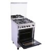 Fresh Freestanding Plaza Gas Cooker, 4 Burners, Stainless Steel - 3440