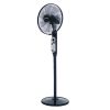 Fresh Silent Stand Fan, 16 Inch and Black