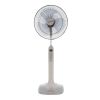 Fresh Stand Fan, 18 Inch, White and Grey