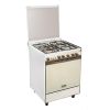 Kiriazi Gas Cooker 4 Burners, Silver - 6400 SS