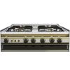 Kiriazi Gas Cooker 4 Burners, Silver - 6400 SS