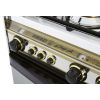 Kiriazi Gas Cooker, 5 Burners, Stainless Steel- G8900S