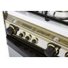 Kiriazi Gas Cooker, 5 Burners, Stainless Steel- G8900S