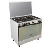 Kriazi Gas Cooker, 5 Burners, Silver- 9700SS