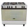 Kriazi Gas Cooker, 5 Burners, Silver- 9700SS