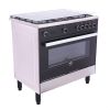 La Germania Moderna Gas Cooker 5 Burners, Stainless and Black - 9N10GUB1X4AWW