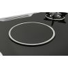 بوتجاز غاز وكهرباء بريميوم، 5 شعلات، ستانلس ستيل/اسود - PRM6090GS-AC-383-IDSH-S-F-2W