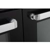 بوتجاز غاز بريميوم دوبل شيف، 5 شعلات، ستانلس ستيل/اسود - PRM6090SB-1GC-511-IDSP-DH