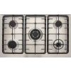 بوتجاز غاز بريميوم دوبل شيف، 5 شعلات، ستانلس ستيل/اسود - PRM6090SB-1GC-511-IDSP-DH