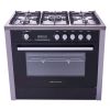 Premium Gas Cooker, 5 Burners, Stainless Steel Black- PRM6090SS-2GC-511-IDSP-2W
