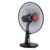 Tornado Desk Fan Without Remote Control, 16 Inch, Black and Red - TDF16D