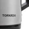 Tornado Electric Kettle, 1.7 Liter, 2200 Watt, Silver - TKS-2217