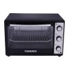 Tornado Electric Oven with Grill, 46 Liters, 1800 Watt, Black Silver - TEO-46NE(K)