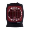 Touch El Zenouky Fan Heater, 2000 Watt, Black and Red - 41109 