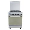 Unionaire Gas Cooker, 4 Burners, Stainless Steel - CF6060SV-447-So