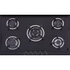 Unionaire Gas Cooker, 5 Burners, Black Glass- C6090GB1GC383IDSPSPC