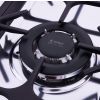 بوتجاز غاز يونيون اير اي كوك، 5 شعلات، فضي واسود- C6080SS-NC-511-IDSC-2W