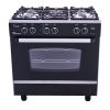 بوتجاز غاز يونيون اير اي كوك، 5 شعلات، فضي واسود- C6080SS-NC-511-IDSC-2W