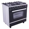 بوتجاز غاز يونيون اير اي كوك، 5 شعلات، فضي واسود- C6080SS-NC-511-IDSC-2W