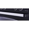 بوتجاز غاز يونيون اير اي كوك، 5 شعلات، فضي واسود- C6080SS-NC-511-IDSC-2W