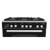 Uniontech 5 Burners Gas Cooker, Stainless Steel, 80 cm - C6080NC511IDSCS