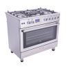 White Whale Pro Gas Cooker 5 Burners, Silver- WC9099FSS