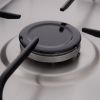 Zanussi Freestanding Gas Cooker, 4 Burners, steel plus  Silver- ZCG622A6XA