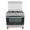 Zanussi Freestanding Gas Cooker, 5 Burners, Stainless Steel, 90 cm - ZCG91236XA