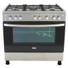 Zanussi cool cast  Freestanding Gas Cooker, 5 Burners, Stainless Steel, 90 cm - ZCG91236XA