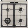 Zanussi Gas Cooker, 4 Burners, Stainless Steel- ZCG64396XA