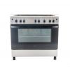 Zanussi Gas Cooker, 5 Burners, Silver- ZCG922A6XA