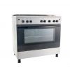 Zanussi Gas Cooker, 5 Burners, Silver- ZCG922A6XA