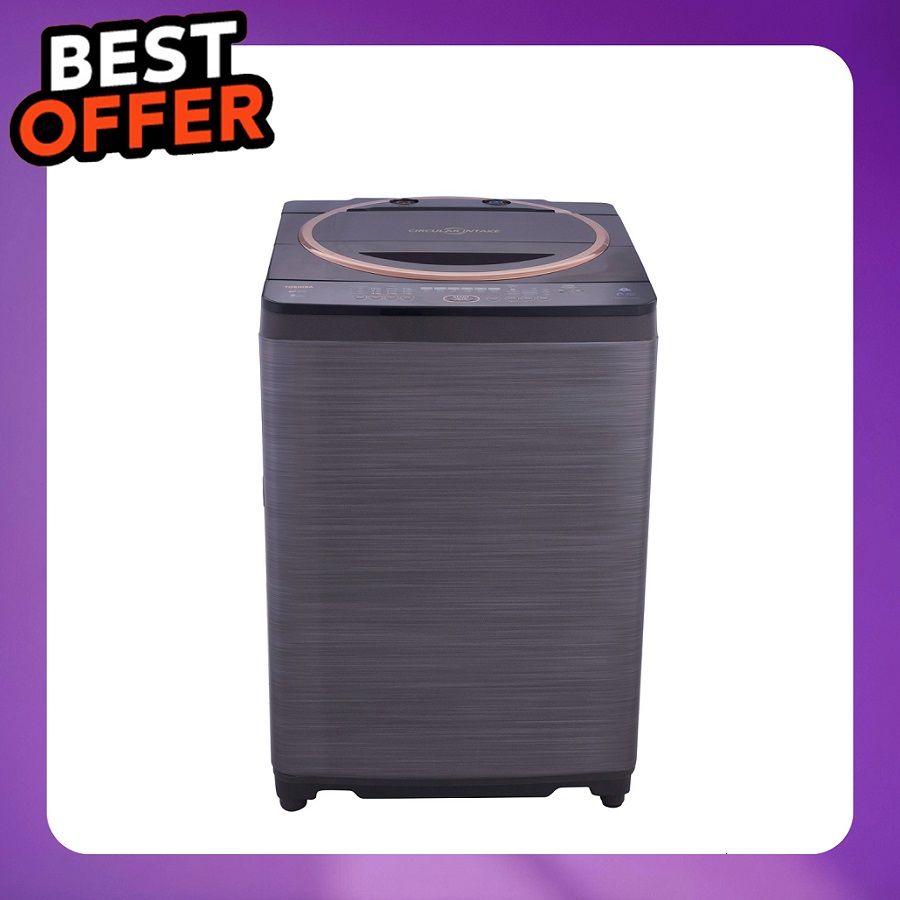 Toshiba Top Load Automatic Washing Machine 11 KG Silver AEW E1150SUP DS Best price in Egypt B.TECH