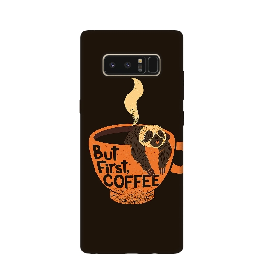 But First Coffee Printed Silicone Back Cover for Samsung Galaxy Note 8