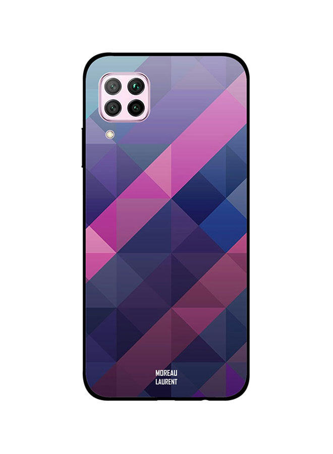 Moreau Laurent Pink and Purple Blue Pattern Printed Back Cover for Huawei Nova 7i