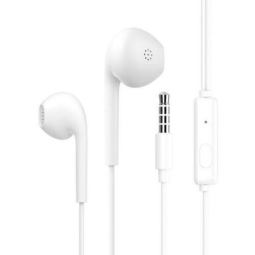 Celebrat Wired In Ear Earphones with Built-in Microphone, White - G12