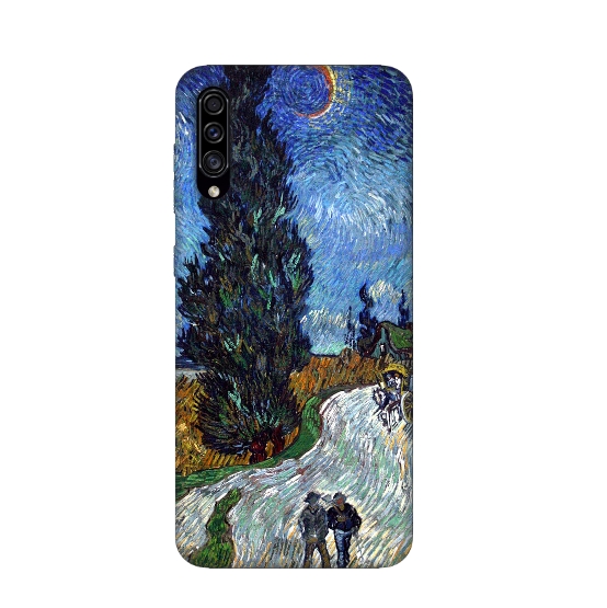 Silicone Street Pattern Back Cover For Samsung A30s