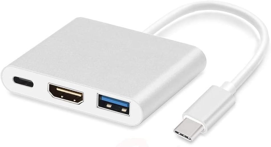 محول USB 3.1 فئة C الى 4K HDMI وايز نوفو، 16 سم - فضي