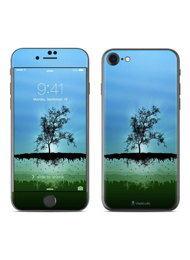 Flying Tree Blue Skin For Apple Iphone 8