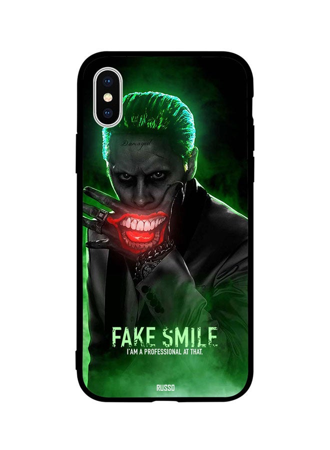 Fake Smile Printed Back Cover for Apple iPhone X