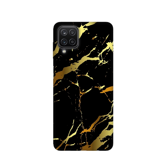 Gold Marble Pattern Back Cover For Samsung Galaxy A12