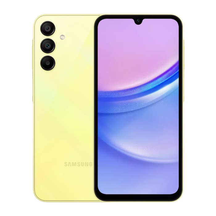 Samsung Galaxy A15, 128GB, 6GB, 4G LTE, Dual SIM - Yellow Local Version