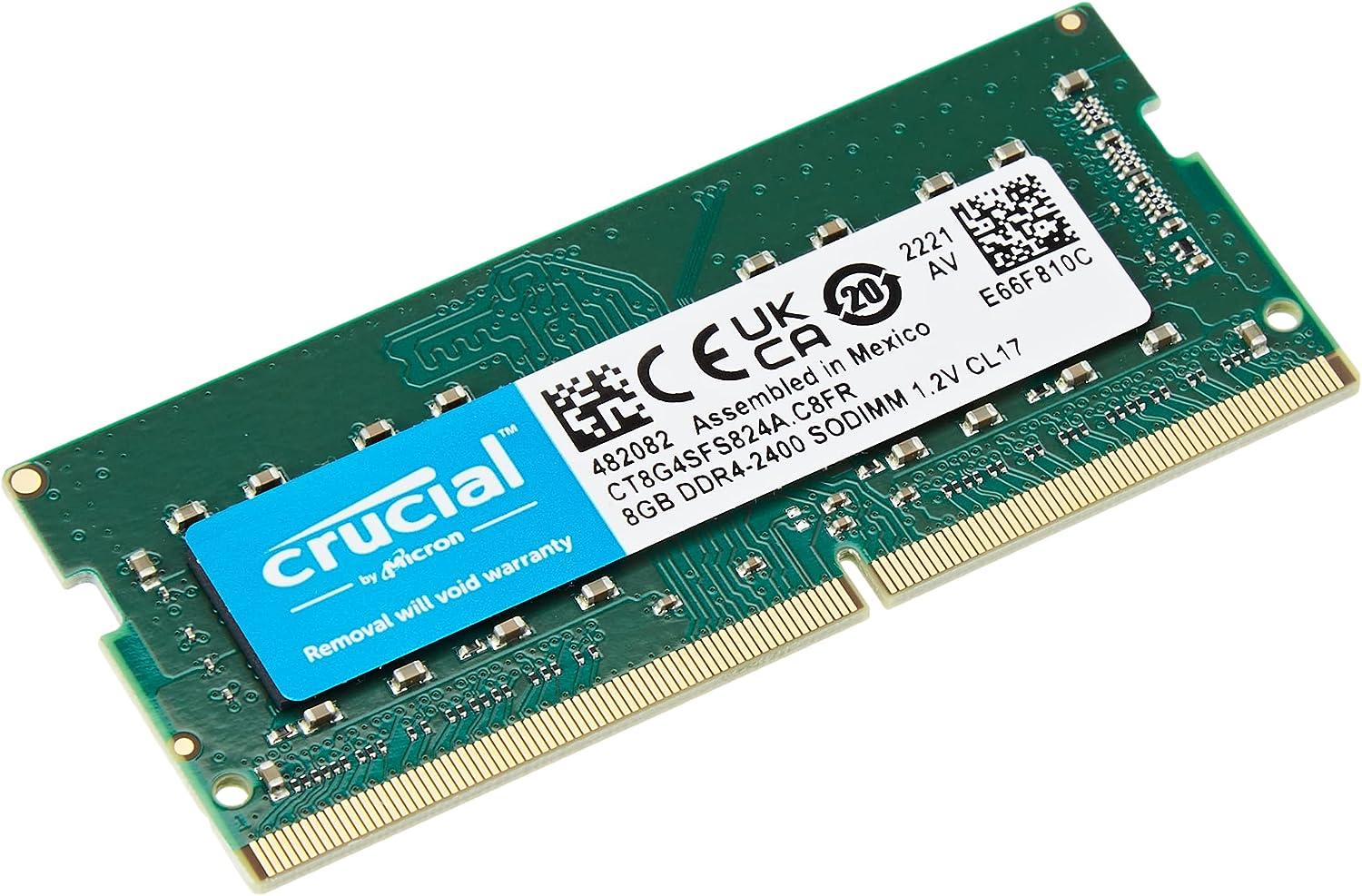 رام SODIMM DDR4 كروشال، 2400 ميجا هرتز، 8 جيجا - CT8G4SFS824A