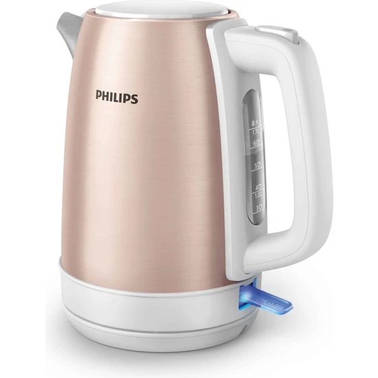 Philips Daily Collection Kettle  Electric Kettle,1.7 Litre, 2200 Watt, Rose Gold- HD9350-96