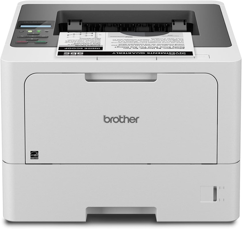 Brother Wireless Laser Printer, White - HL-L5210DW