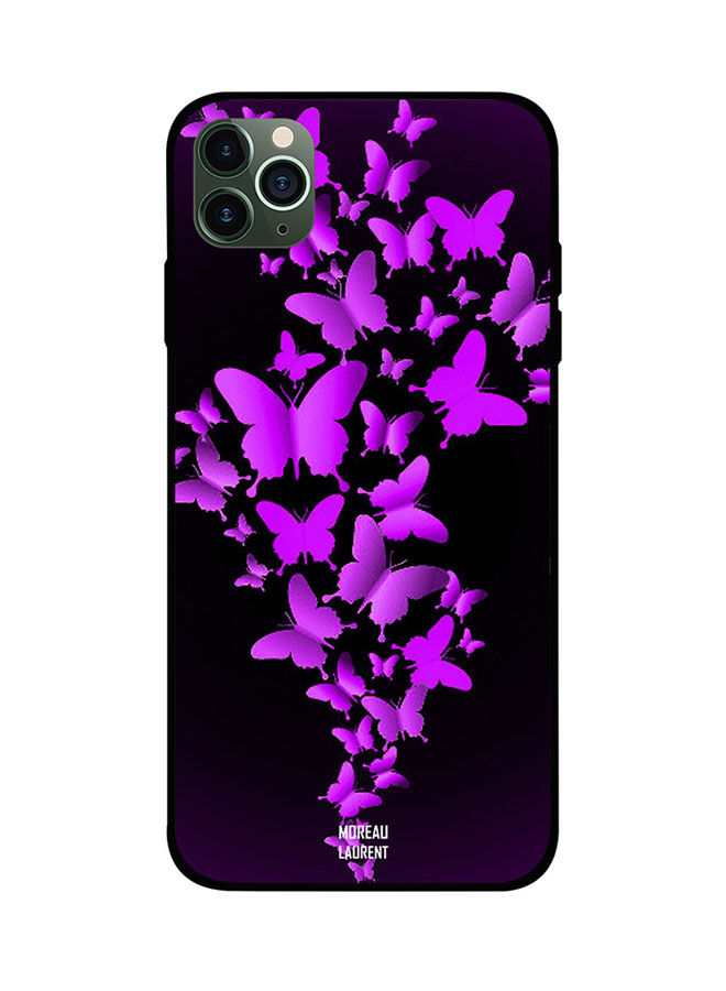 Purple Butterflies Printed Back Cover for Apple iPhone 11 Pro Max