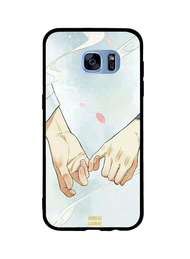 Moreau Laurent Always Holding Small Fingers Printed TPU Back Cover For Samsung Galaxy S7 Edge