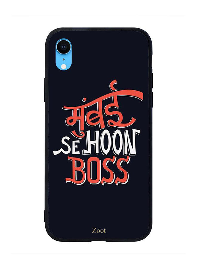 جراب ظهر بطبع عبارة Mumbai Se Hoon Boss لابل ايفون XR